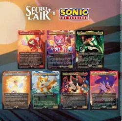Secret Lair x Sonic: Friends & Foes Non Foil SEALED!! MTG FREE SHIPPING In Hand - Image 1