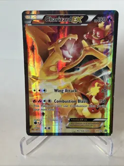 DMG - Charizard EX - Full Art Promo XY121 Pokemon Card 2016 - Damaged HP - Image 1