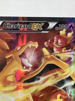 DMG - Charizard EX - Full Art Promo XY121 Pokemon Card 2016 - Damaged HP - Image 4