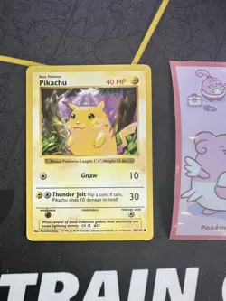 Pokemon Card Pikachu 58/102 Base Set Shadowless Yellow Cheeks 265💎NM💎 - Image 1