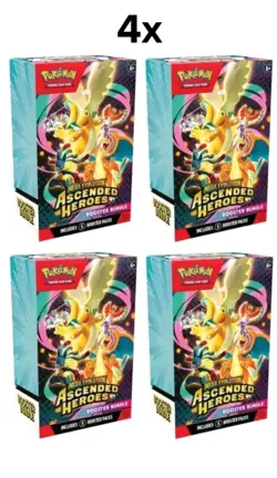 4x Ascended Heroes Booster Bundles Pokemon ✅ Presale - Image 1