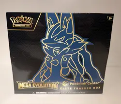 Pokemon TCG PC Mega Evolution Elite Trainer Box ETB Lucario SEALED 171357 - Image 1