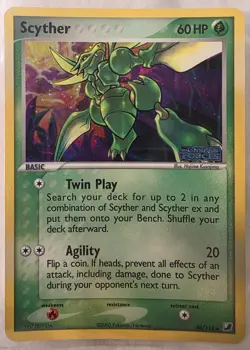 2005 Pokemon EX Unseen Forces Scyther-Reverse Foil #46/115 - Image 1