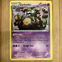 Pokemon Single Dragons Exalted Garbodor Holo Rare 54/124 NM Condition - Image 1
