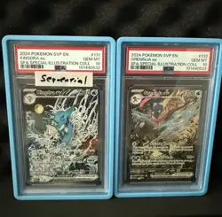 Pokemon Black Star Kingdra EX #131 and Greninja EX #132 PSA 10 Sequential 🔥 - Image 1