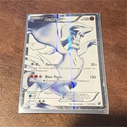 Pokemon Reshiram Black & White Ultra Rare Full Art Holo 113/114 130 HP 2011 - Image 1