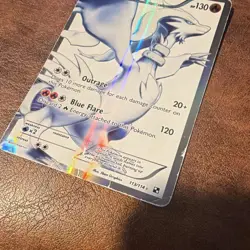Pokemon Reshiram Black & White Ultra Rare Full Art Holo 113/114 130 HP 2011 - Image 3
