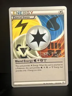 Blend Energy WLFM 118/124 Dragons Exalted Pokemon TCG Haruto Kobayashi 2014 LP - Image 1