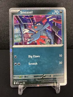Sneasel 020 Black Star Promo - Cosmos Holo - Mega Evolution Promo - Pokemon TCG - Image 1