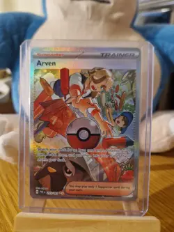 Arven 235/091 Special Illustration Rare Pokemon Paldean Fates NM - Image 1
