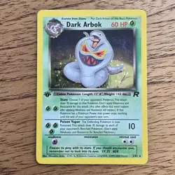 Dark Arbok Pokemon 02/82 1st Edition Holo Team Rocket LP+ NM- WOTC - Image 1