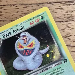 Dark Arbok Pokemon 02/82 1st Edition Holo Team Rocket LP+ NM- WOTC - Image 3