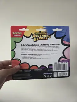 Pokemon TCG Ascended Heroes 2 Pack Blister Erika’s Tangela Sealed IN HAND UK - Image 2