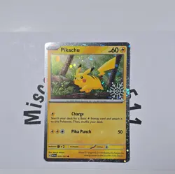 Pikachu 25/165 (Holiday Calendar) Stamped Pokemon Scarlet & Violet 151 - Image 1