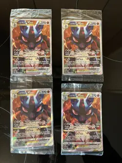 2023 Lucario VSTAR SWSH291 Crown Zenith ETB Promo Card SEALED Lot Of 4 NM - Image 1
