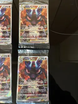 2023 Lucario VSTAR SWSH291 Crown Zenith ETB Promo Card SEALED Lot Of 4 NM - Image 3