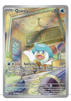 Quaxly 206/193 Sv02: Paldea Evolved Holo Illustration Rare Pokemon TCG - NM - Image 1