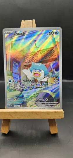 Quaxly 206/193 Sv02 Holo Illustration Paldea Evolved Rare Pokemon Trading Card - Image 1