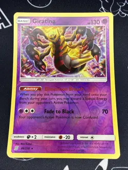 Pokemon TCG Giratina 86/236 SM Unified Minds Reverse Holo Rare NM - Image 1