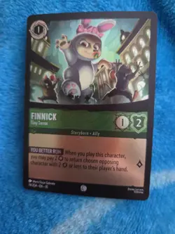 Disney Lorcana Whispers in the Well Finnick-Tiny Terror Cold Foil 74/204 NM - Image 1