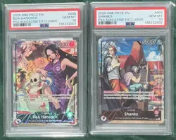 SEQUENTIAL PSA 10s One Piece Boa Hancock and Shanks PSA Magazine Promo 2025 - Image 1