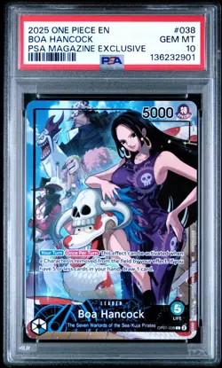 SEQUENTIAL PSA 10s One Piece Boa Hancock and Shanks PSA Magazine Promo 2025 - Image 2