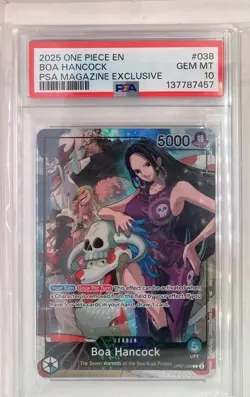 One Piece Boa Hancock and Shanks PSA Magazine Promo 2025 SEQUENTIAL PSA 10s - Image 3