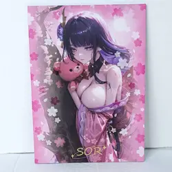 Raiden Limited 09/58 Double Side Waifu Card Anime Girl Art Oversize Board A5 - Image 1