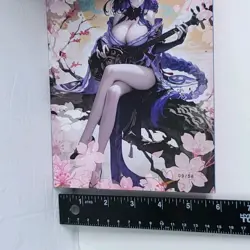 Raiden Limited 09/58 Double Side Waifu Card Anime Girl Art Oversize Board A5 - Image 4