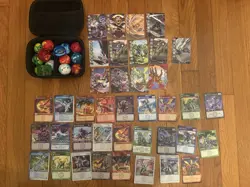 Bakugan Brawlers Starter Pack Lot Of 15 With Cards And Carrying Case - Image 1