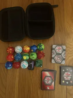 Bakugan Brawlers Starter Pack Lot Of 15 With Cards And Carrying Case - Image 3