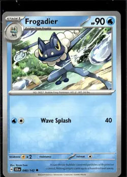 Pokemon Frogadier 040/142 Stellar Crown Non Holo Uncommon 4 Card Lot - Image 1