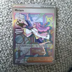 Pokemon TCG Miriam Scarlet & Violet Holo Card 251/198 Special Illustration Rare - Image 1