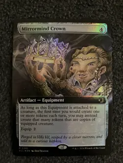 Magic MTG - Mirrormind Crown (Extended Art) Foil - Lorwyn Eclipsed - Image 1