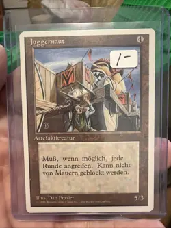 Magic The Gathering Juggernaut Revised Edition Core Set German Rare - Image 1