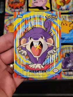 NM! Pokemon TOPPS Series 2 - Complete Sticker Card Puzzle Set Stick On 10/10 - Image 3