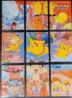 NM! Pokemon TOPPS Series 2 - Complete Sticker Card Puzzle Set Stick On 10/10 - Image 4