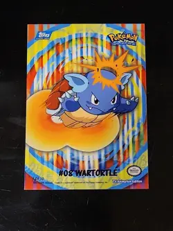 NM! Pokemon TOPPS Series 2 - Complete Sticker Card Puzzle Set Stick On 10/10 - Image 5