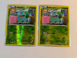 2x Bulbasaur 1/108 BW Dark Explorers Pokemon Card Reverse Holo Rare Near Mint - Image 1