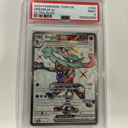 Pokemon TCG Greninja ex Ultra Rare 198/167, Twilight Masquerade PSA 9 - Image 2