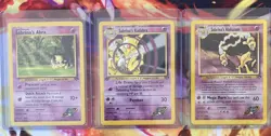 TCG POKEMON GYM CHALLENGE SABRINA'S ABRA, KADABRA 1ST ED, & ALAKAZAM-NM ENG-2000 - Image 1