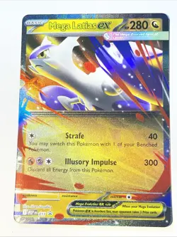 Pokemon TCG Mega Latios EX 011 MEP Near Mint Condition - Image 1