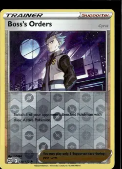 Pokemon Boss's Orders 132/172 Brilliant Stars Reverse Holo Rare - Image 1