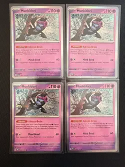 4x Playset - Munkidori 044/131 - Prismatic Evolutions - Pokemon TCG - HOLO - Image 1