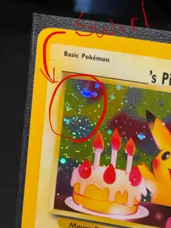 Pokemon Birthday Pikachu #24 Holo Black Star Promo 2000 WOTC Swirl - Image 4