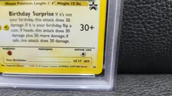 2000 POKEMON PROMO BLACK STAR #24 BIRTHDAY PIKACHU-HOLO-*PSA GRADED 6* - Image 3