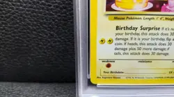 PSA GRADED 6- 2000 POKEMON PROMO BLACK STAR #24 BIRTHDAY PIKACHU-HOLO - Image 2