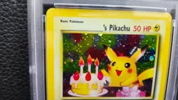 PSA GRADED 6- 2000 POKEMON PROMO BLACK STAR #24 BIRTHDAY PIKACHU-HOLO - Image 5