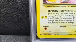 2000 POKEMON PROMO BLACK STAR #24 BIRTHDAY PIKACHU-HOLO PSA 6 - Image 2
