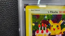 2000 POKEMON PROMO BLACK STAR #24 BIRTHDAY PIKACHU-HOLO PSA 6 - Image 5